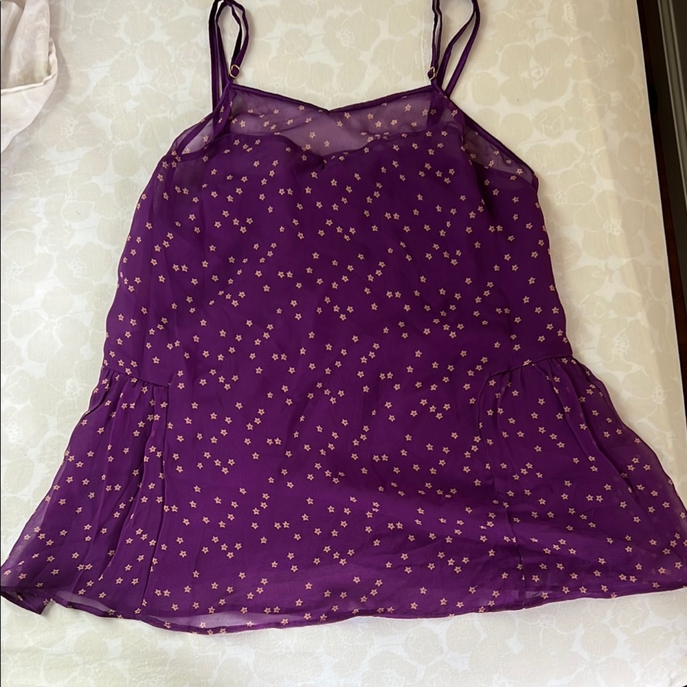 Purple Floral Women's Top